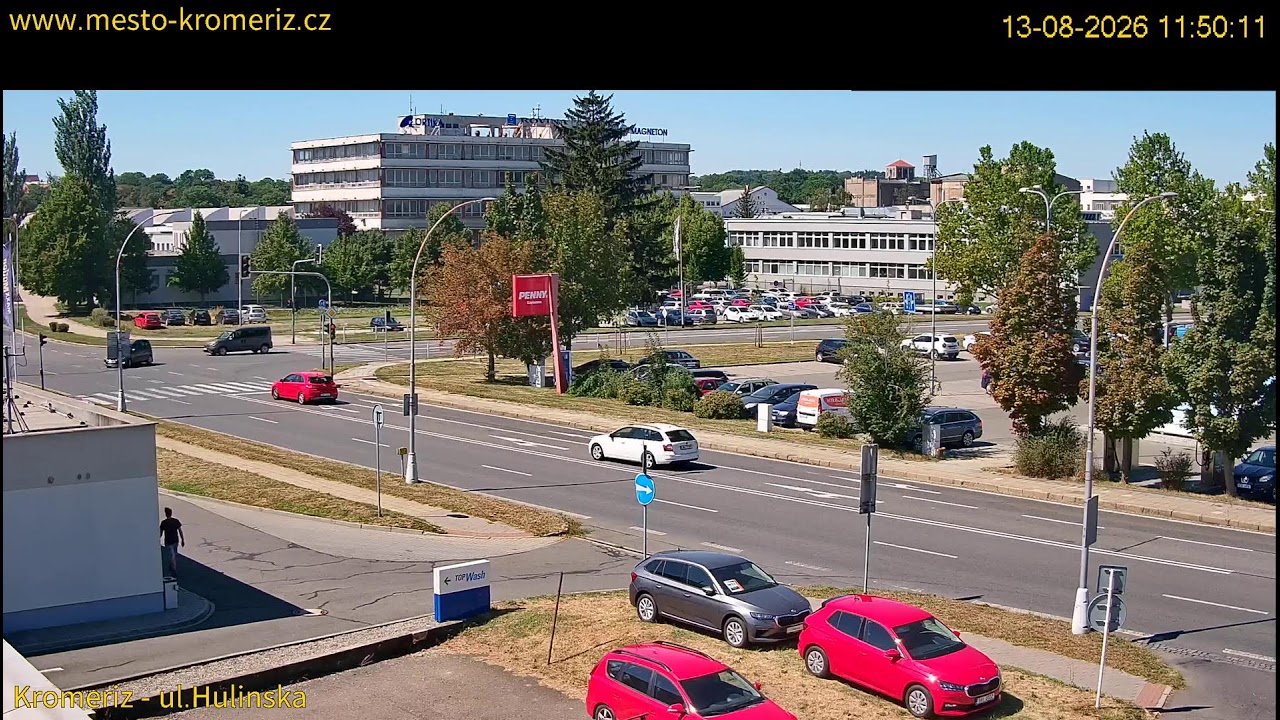 Kroměříž křižovatka Hulínská